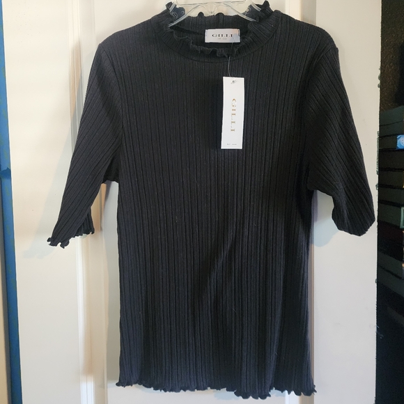 NWT Gilli brand black tee size L - Picture 1 of 9